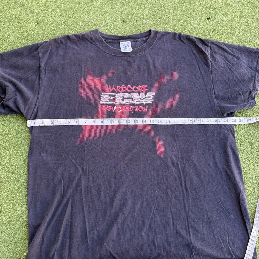 Vintage ECW Hardcore Revolution Video Game Wrestling Shirt Size XL N64 PS1
